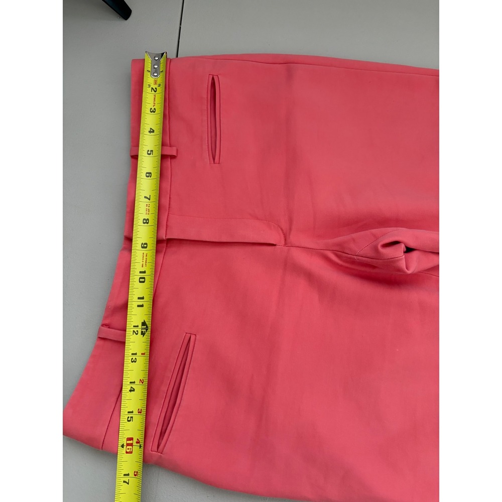 Club Monaco Womens Coral Pink Straight Leg Dress Pants Trousers Sz 6 Career Work - Picture 8 of 12